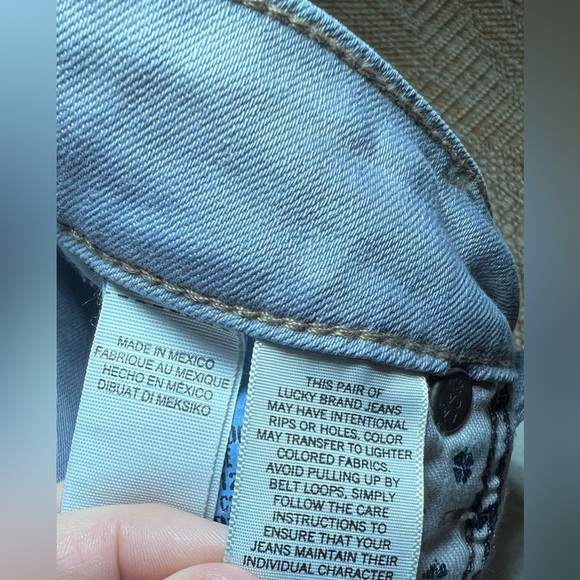 Lucky Brand Women's Lolita Skinny Grey Distressed Cropped Jeans,Size 26,Great - Picture 8 of 10